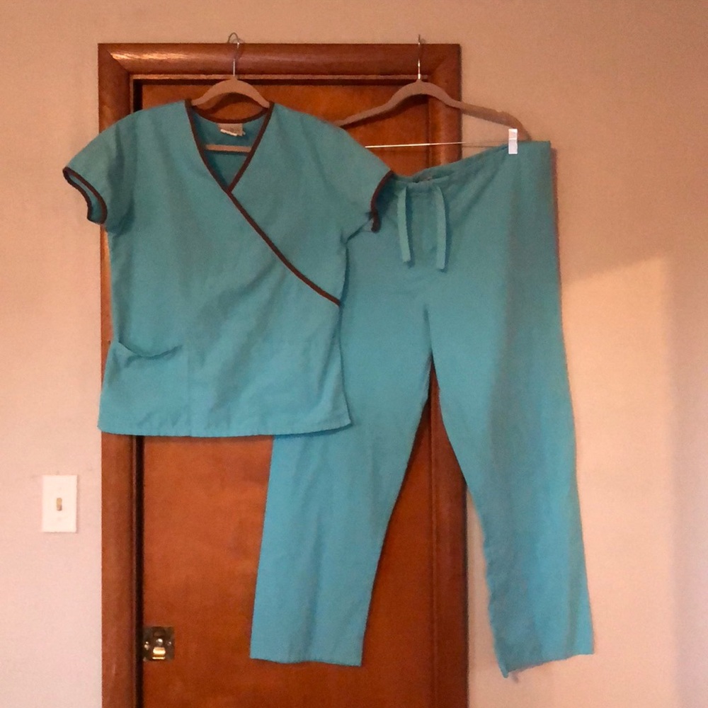 Aqua scrubs uniform